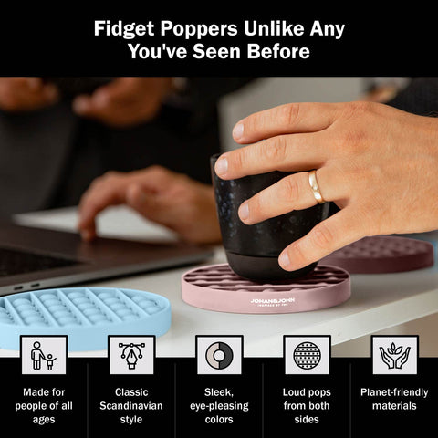 Pop It Fidget Toys for Stress Relief (2-Pack) Johan & John