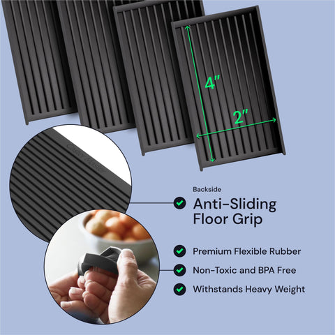 CasterMaster Non Slip Furniture Pads Black CasterMaster