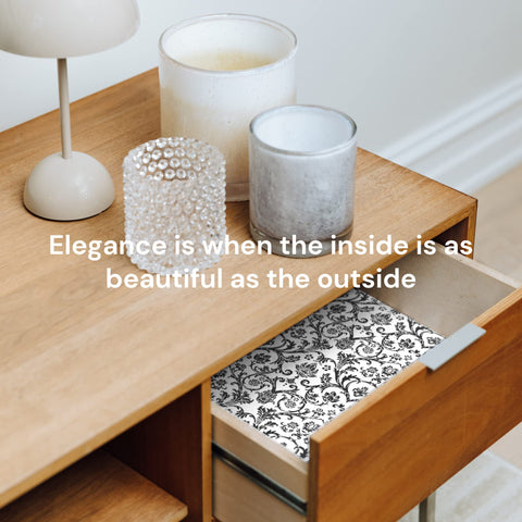 Scented Drawer Paper Liners (6-Pack Non-Adhesive Sheets) Elodie Essentials