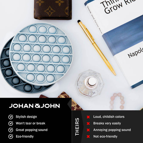 Pop It Fidget Toys for Stress Relief (2-Pack) Johan & John