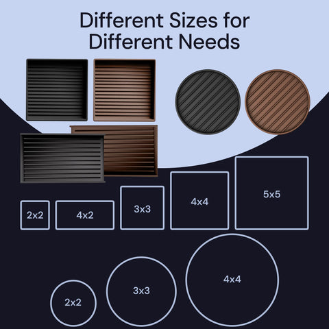 CasterMaster Non Slip Furniture Pads Brown CasterMaster