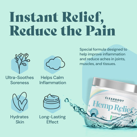 Clearbody Organics Hemp Cream Peppermint & Arnica Clearbody Organics