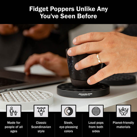 Pop It Fidget Toys for Stress Relief (2-Pack) Johan & John