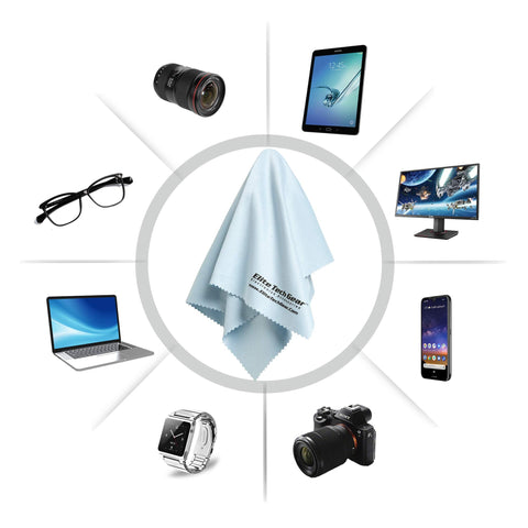 Elite Tech Gear Microfiber Cloth Bulk Blue Elite Tech Gear