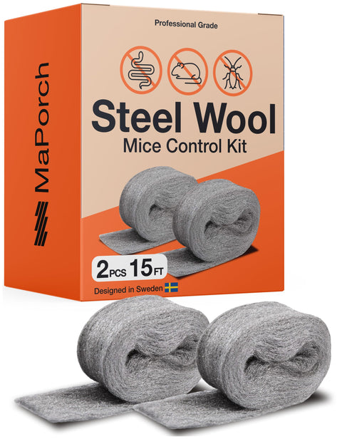 MaPorch Mice Control Steel Wool+ Gloves & Scissors MaPorch