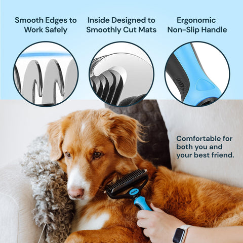 MalsiPree Pet Grooming Brush Tool- Large Malsipree
