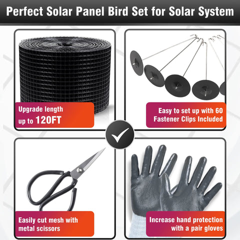 MaPorch Solar Panel Mesh Screen Bundle Pack MaPorch