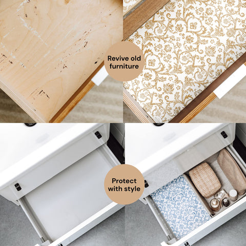 Scented Drawer Paper Liners (6-Pack Non-Adhesive Sheets) Elodie Essentials