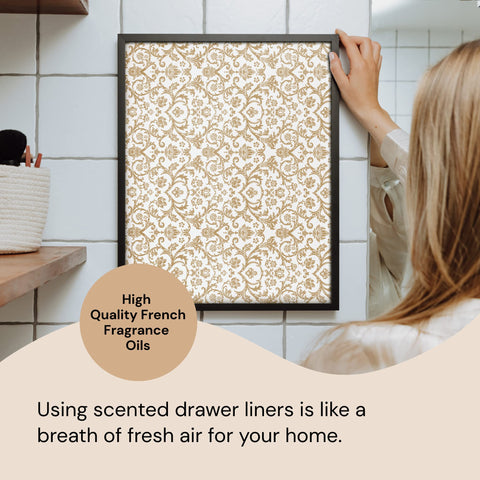 Scented Drawer Paper Liners (6-Pack Non-Adhesive Sheets) Elodie Essentials