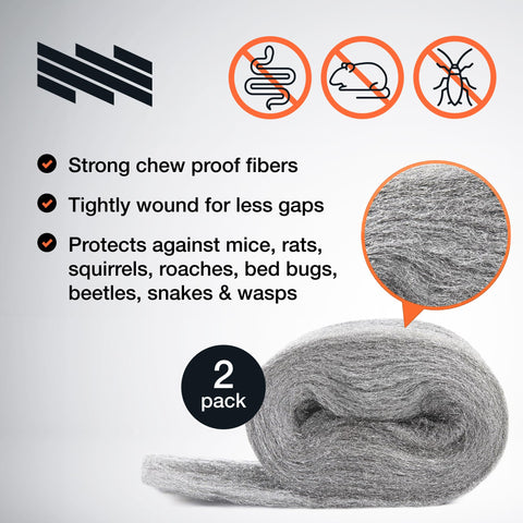 MaPorch Mice Control Steel Wool+ Gloves & Scissors MaPorch
