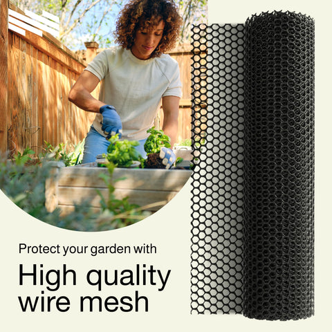 MaPorch Plastic Mesh Fencing for Garden, Pets & DIY Projects (15.7 In. x 10 Ft.) MaPorch