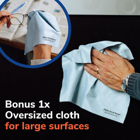 Elite Tech Gear Microfiber Cloth Bulk Blue Elite Tech Gear