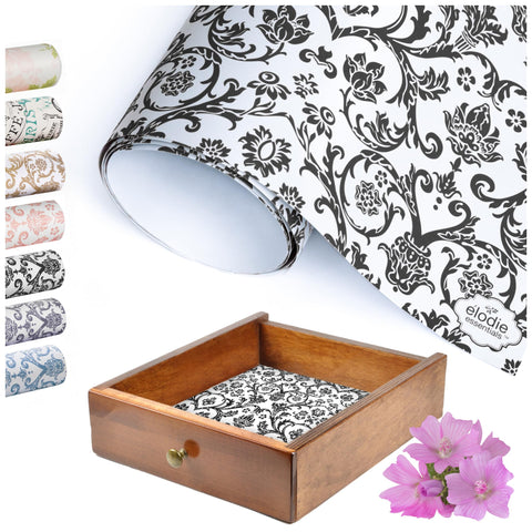 Scented Drawer Paper Liners (6-Pack Non-Adhesive Sheets) Elodie Essentials