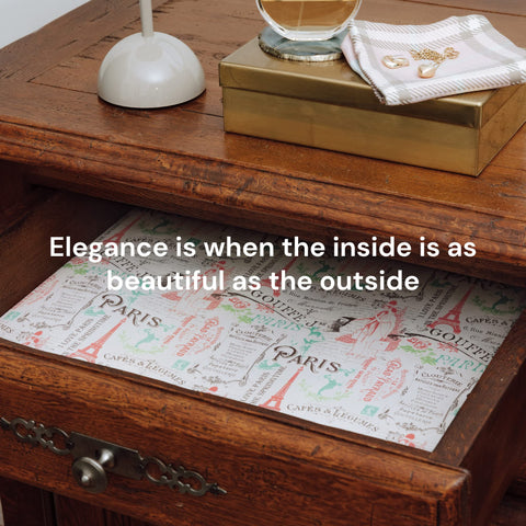 Scented Drawer Paper Liners (6-Pack Non-Adhesive Sheets) Elodie Essentials