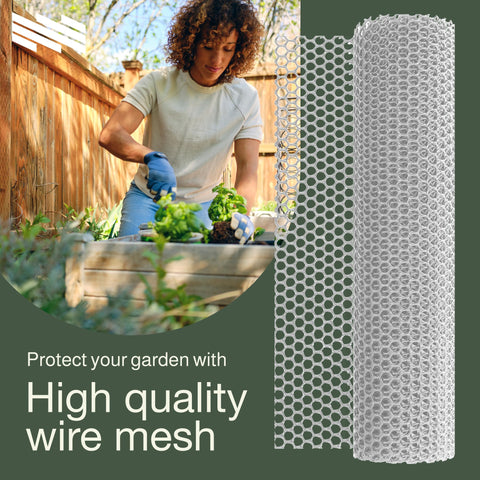 MaPorch Plastic Mesh Fencing for Garden, Pets & DIY Projects (15.7 In. x 10 Ft.) MaPorch