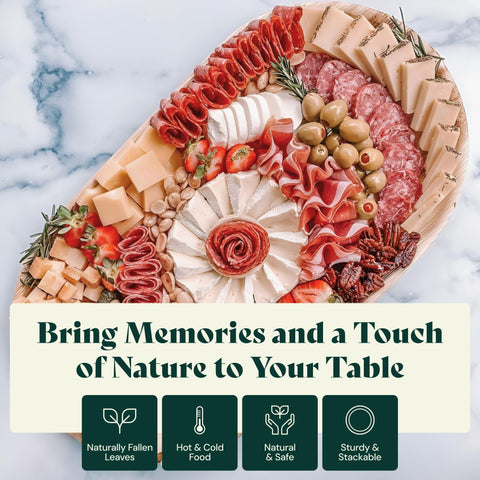 Palm Leaf Charcuterie Platters & Serving Trays Chic Leaf