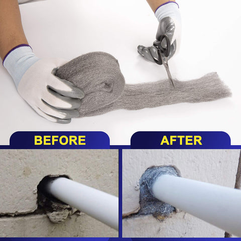 MaPorch Mice Control Steel Wool+ Gloves & Scissors MaPorch