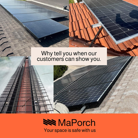 MaPorch Solar Panel Mesh Screen Bundle Pack MaPorch