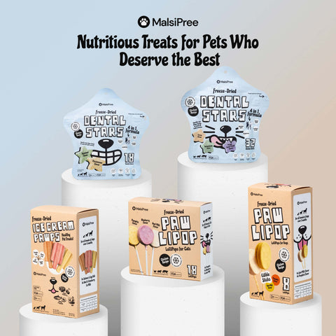 MalsiPree Pawlipop (18 Pcs): Freeze-Dried Cat Lollipop Treats with Chicken Malsipree