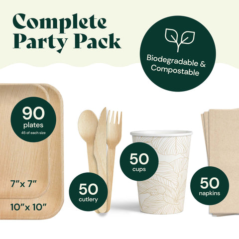 Chic Leaf Palm Leaf Party Pack Chic Leaf