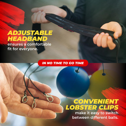 Adjustable headband with lobster clips.