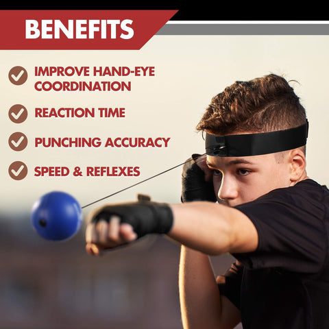 Boxing reflex ball training aid.