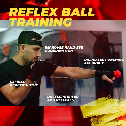 Reflex ball training equipment.