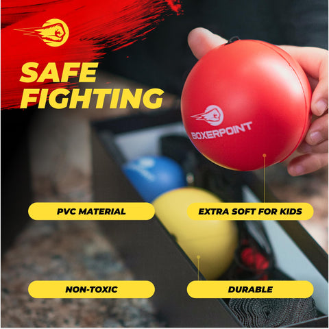 Red boxing reflex ball.
