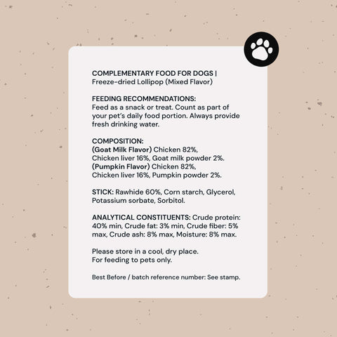 MalsiPree Pawlipop (8 Pcs): Freeze-Dried Dog Lollipop Treats for Training Malsipree