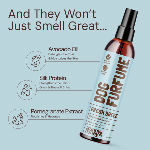 Sunny & Honey Dog Furfume: Dog Deodorizing Spray for Sensitive Skin (2-Pack) Sunny & Honey