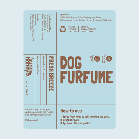Sunny & Honey Dog Furfume: Dog Deodorizing Spray for Sensitive Skin (2-Pack) Sunny & Honey