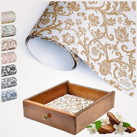 Scented Drawer Paper Liners (6-Pack Non-Adhesive Sheets) Elodie Essentials