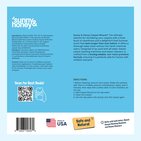 Sunny & Honey Carpet Miracle Cleaner 32 oz Sunny & Honey
