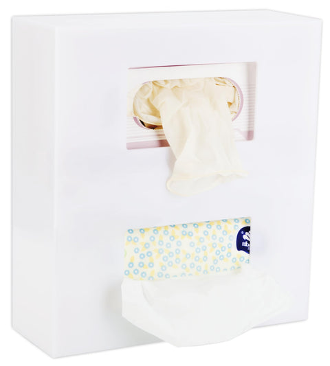 Wall-Mounted Glove Box Holder for Professionals (Black + White) Simply Imagine