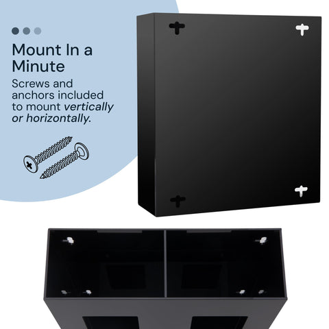 Wall-Mounted Glove Box Holder for Professionals (Black + White) Simply Imagine