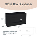 Wall-Mounted Glove Box Holder for Professionals (Black + White) Simply Imagine