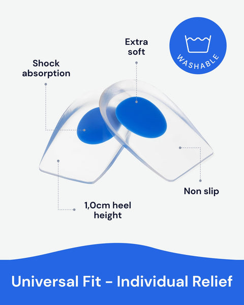 Shoe Insoles for Heel Pain & Heel Spurs (2 Pairs) YogaMedic