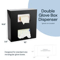 Wall-Mounted Glove Box Holder for Professionals (Black + White) Simply Imagine