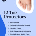 Cuttable Big Toe Protectors & Guards (12 Pieces) Yogamedic