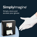 Wall-Mounted Glove Box Holder for Professionals (Black + White) Simply Imagine