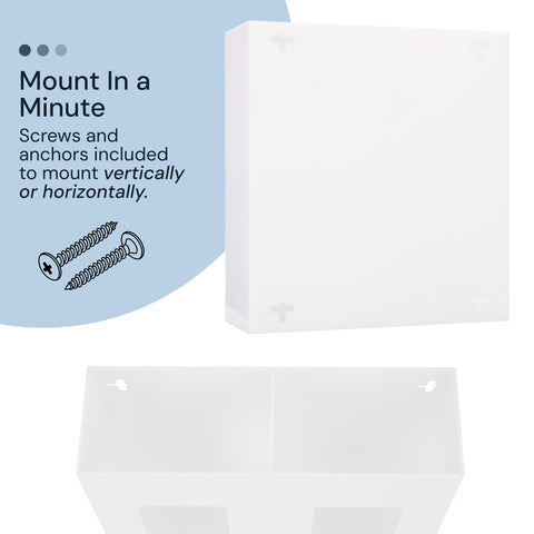 Wall-Mounted Glove Box Holder for Professionals (Black + White) Simply Imagine
