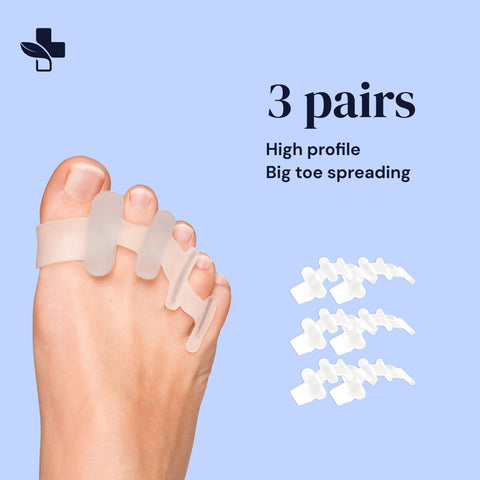 Silicone Toe Spacers/Separators for Bunions & Overlapping Toes Yogamedic