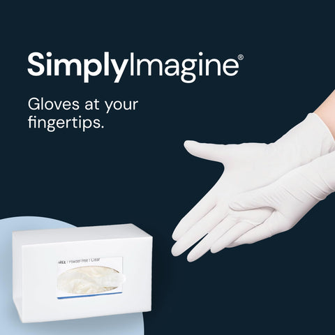 Wall-Mounted Glove Box Holder for Professionals (Black + White) Simply Imagine