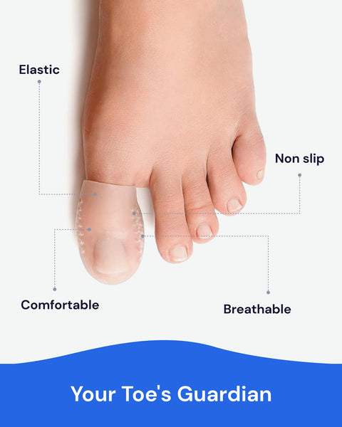 Cuttable Big Toe Protectors & Guards (12 Pieces) Yogamedic