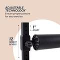 Bulgarian Split Squat Stand & Single Leg Squat Roller Simply Imagine