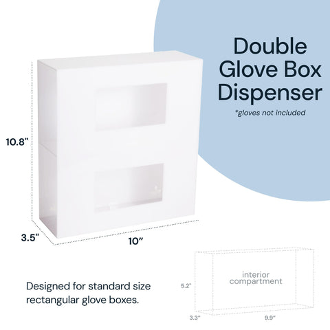 Wall-Mounted Glove Box Holder for Professionals (Black + White) Simply Imagine