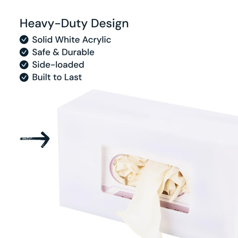 Wall-Mounted Glove Box Holder for Professionals (Black + White) Simply Imagine