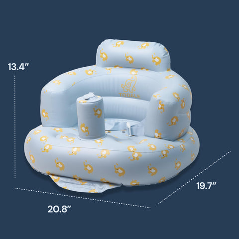 Portable Inflatable Baby Seat with Built-In Pump Todale