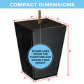 Premium Hardwood Furniture Leg Replacement Blue Cactus