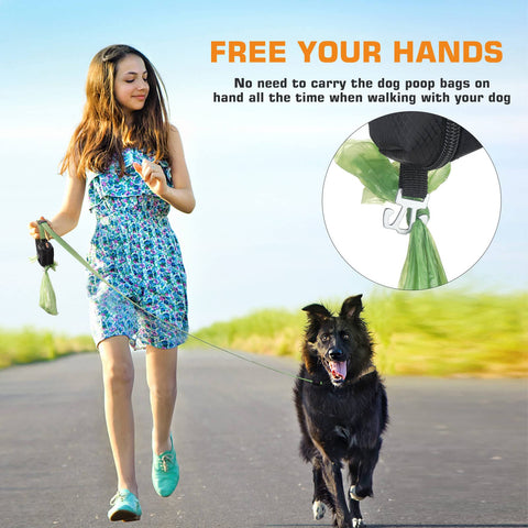 Dog Poop Bag Dispenser with Used Waste Bag Holder MalsiPree